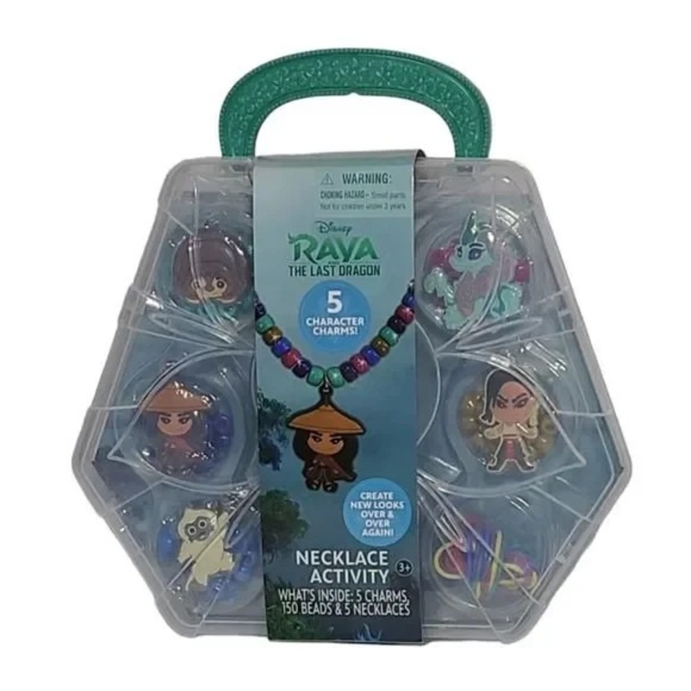 New Disney RAYA and the Last‎ Dragon Necklace Activity Kit Kids Craft Set
